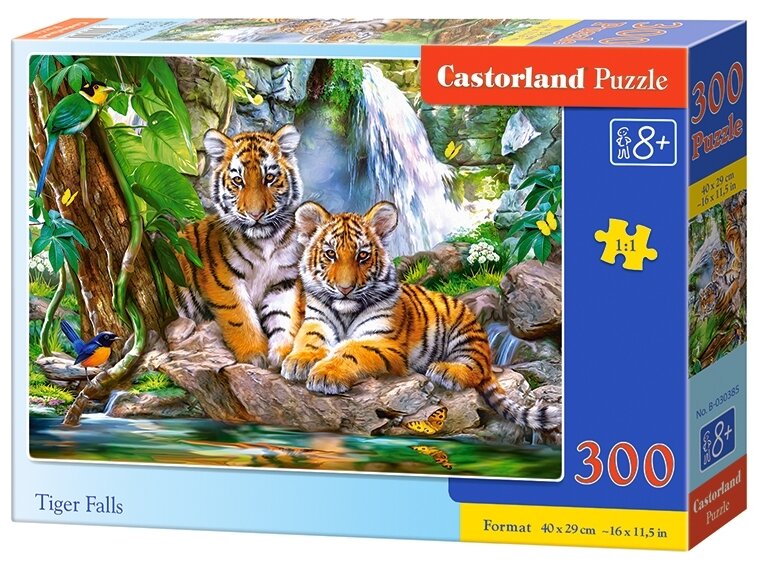 Puzzle-300 "Тигры" (В-030385) Castorland - фото №1