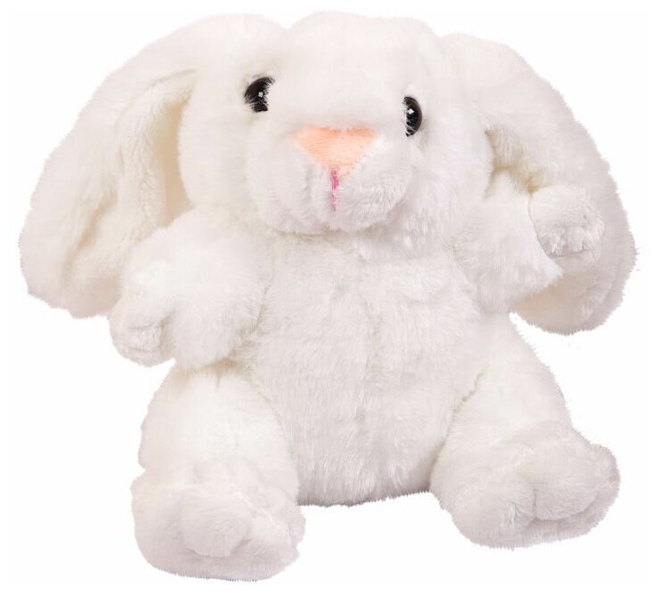 Мягкая игрушка ABtoys Кролик белый, 17 см. M2066