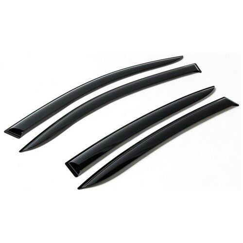 Дефлекторы окон AutoFlex для Renault Logan I седан 2004-2015, литьевой ПММА, 4 шт., 847302