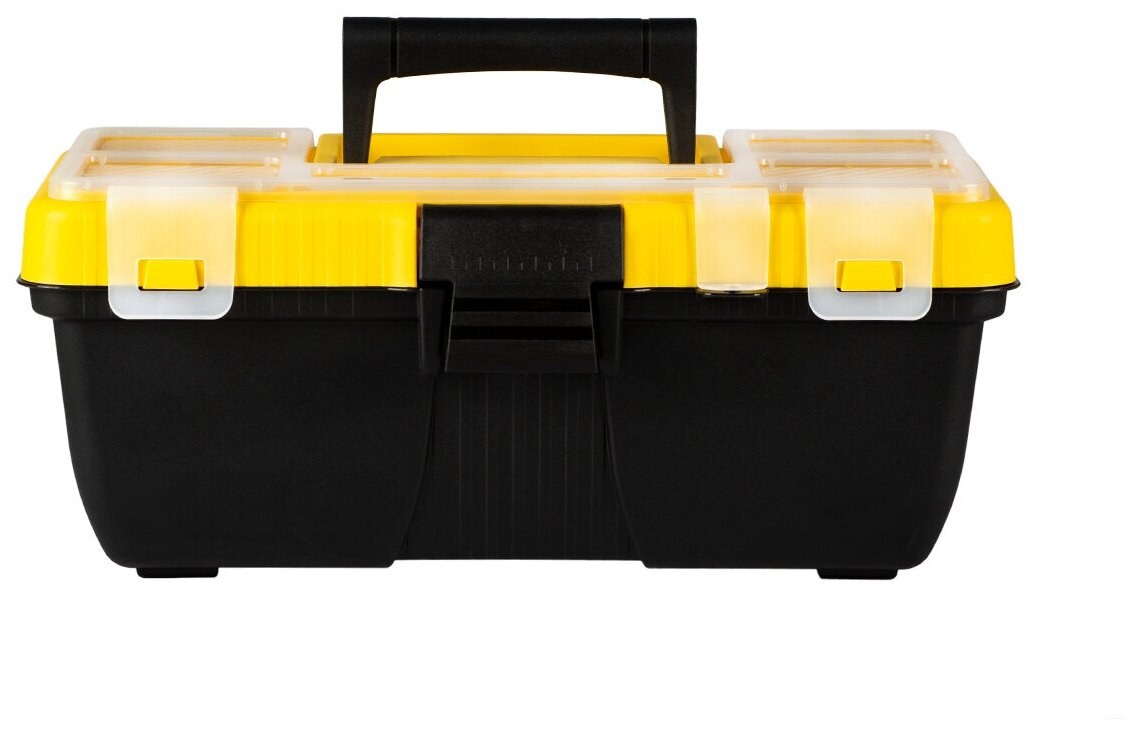 Ящик для инструментов Бытпласт Volf 15", 365 x 185 x 155 мм, черно-желтый
