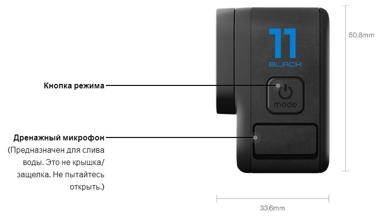 Экшн-камера GoPro HERO11 Black Accessories Bundle 276МП 1720 мА·ч