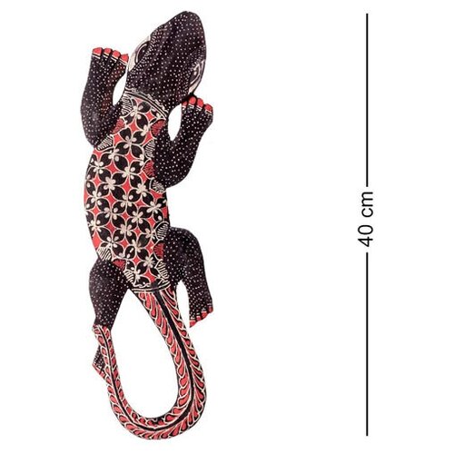 Панно настенное Геккон Джава (батик, о.Ява) 40 см 10-028 113-402394