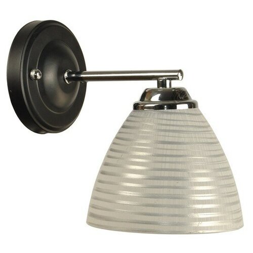 фото Бра 2007/1 е27 60вт черный- хром 23x20x13 см 4621978 сима-ленд