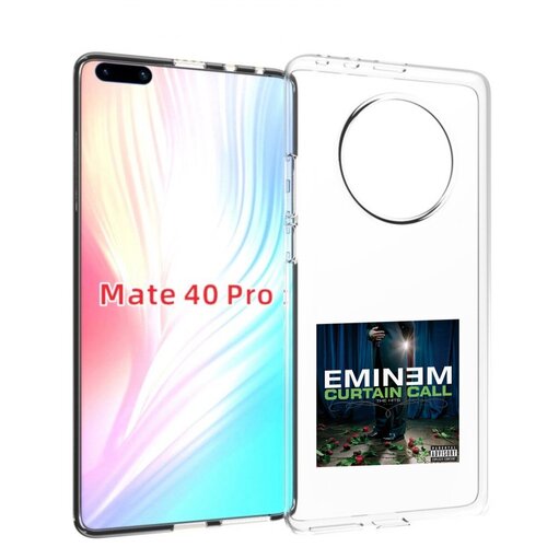 Чехол MyPads Eminem CURTAIN CALL, THE HITS для Huawei Mate 40 Pro (NOH-NX9) задняя-панель-накладка-бампер чехол mypads eminem curtain call the hits для vivo iqoo 10 pro задняя панель накладка бампер