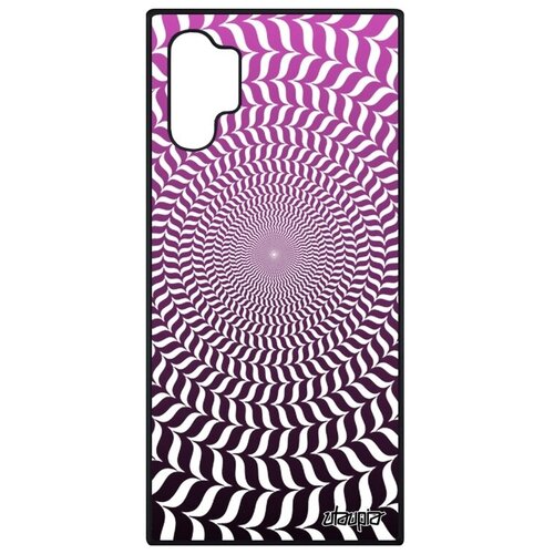 фото Противоударный чехол на смартфон // galaxy note 10 plus // "иллюзия круга" illusion спираль, utaupia, розовый
