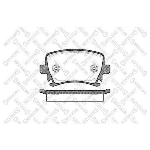 STELLOX 1042000BSX 1042 000B-SX_колодки дисковые задние\ Audi A3/A6, VW Golf/Passat 1.4/1.6/1.9TDi/2.0TDi 03