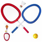 Бадминтон и теннис, 2 в 1, 4 предмета, в сетке, ABtoys - изображение