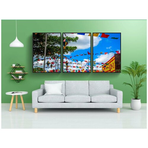 фото Набор модулных постеров для интерьера "быстрый, празднование июня, святой иоанн" 60x90 см. в тубусе, без рамки lotsprints