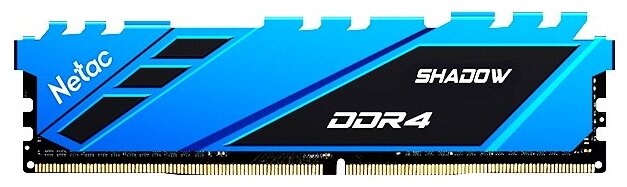 Оперативная память Netac DDR4 16Gb 3200MHz pc-25600 Shadow Blue (NTSDD4P32SP-16B)