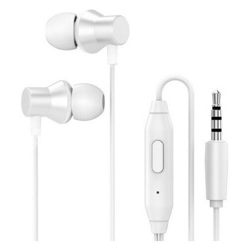 фото Проводные наушники lenovo metal earphone hf130 white