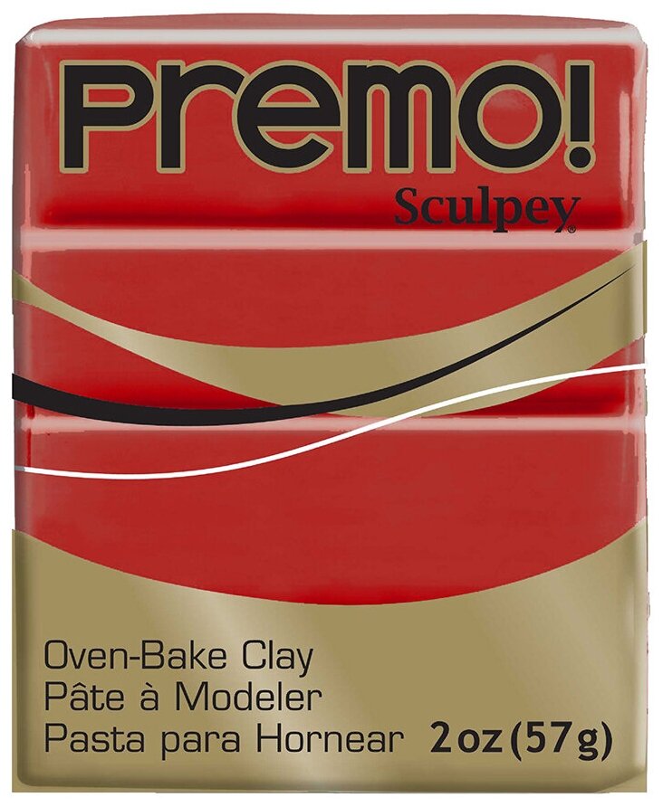 Полимерная глина Sculpey Premo полимерная глина PE02 57 г 5054 темно-красный