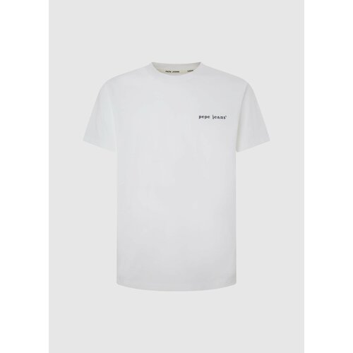 Футболка Pepe Jeans, размер M, белый футболка для мужчин pepe jeans london модель pm508374 цвет белый размер m