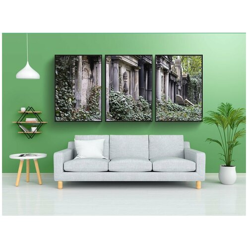 фото Набор модулных постеров для интерьера "кладбище, еврейский, старый" 60x90 см. в тубусе, без рамки lotsprints