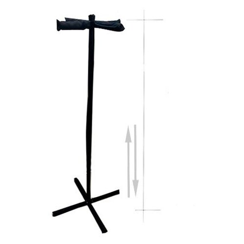 Вешалка напольная для одежды Карусель черная высота 1.5 м. / ширина 0.5 м. GOZHY (металл, ткань)