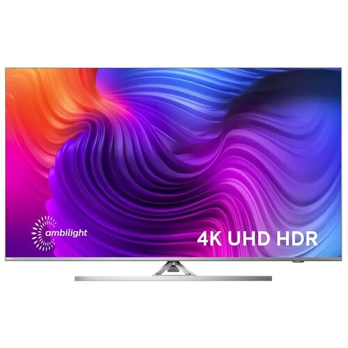 58 Телевизор Philips 58PUS8506 2021 MVA, серебристый smart tv 4k mediaplayer dune hd magic 4k plus ultrahd 60 hz 3d hdr hdr10 cpu amlogic s905x3 ram 4 gb flash 32 gb 1xusb3 0 1xusb2 0 micro sd l