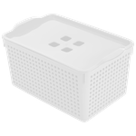 Корзина для хранения Лофт 5,3л с крышкой / контейнер / хозяйственная коробка - изображение
