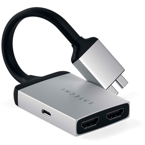 Переходник Satechi Type-C Dual HDMI Adapter (ST-TCDHAS) серебристый