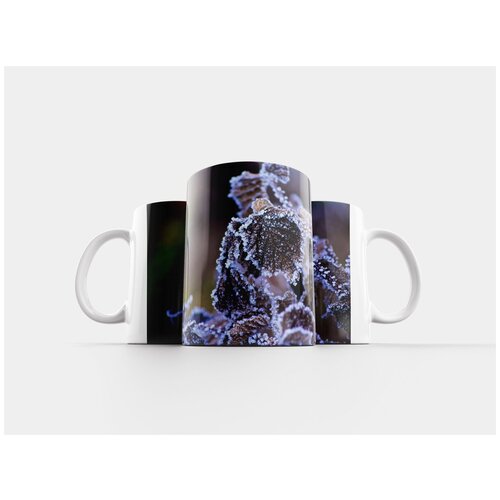 фото Кружка "зима, вуд, цветы" 320 мл lotsprints