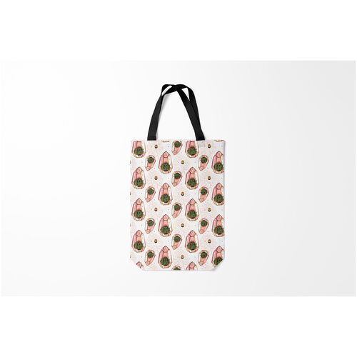 фото Сумка-шоппер / 31х42 см / популярные иллюстрации / животные золотой террарий burnettie