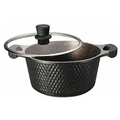 Казан с крышкой Edenberg с антипригарным покрытием для всех видов плит 2.4 л 20 см