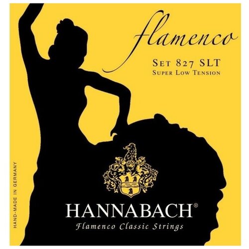 Струны для классической гитары Hannabach 827SLT Yellow FLAMENCO