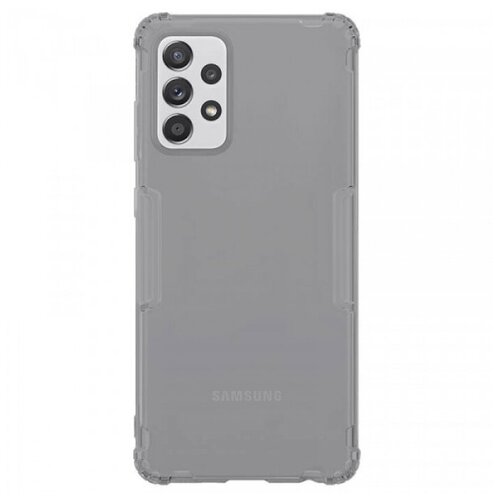 Прозрачный силиконовый чехол Nillkin Nature для Samsung Galaxy A72 серый