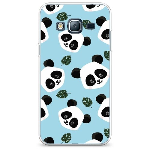 фото Силиконовый чехол "панда и листики фон" на samsung galaxy j3 2016 / самсунг галакси джей 3 2016 case place