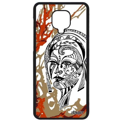 фото Защитный чехол на телефон // xiaomi redmi note 9s // "портрет женщины" трибал лицо, utaupia, цветной