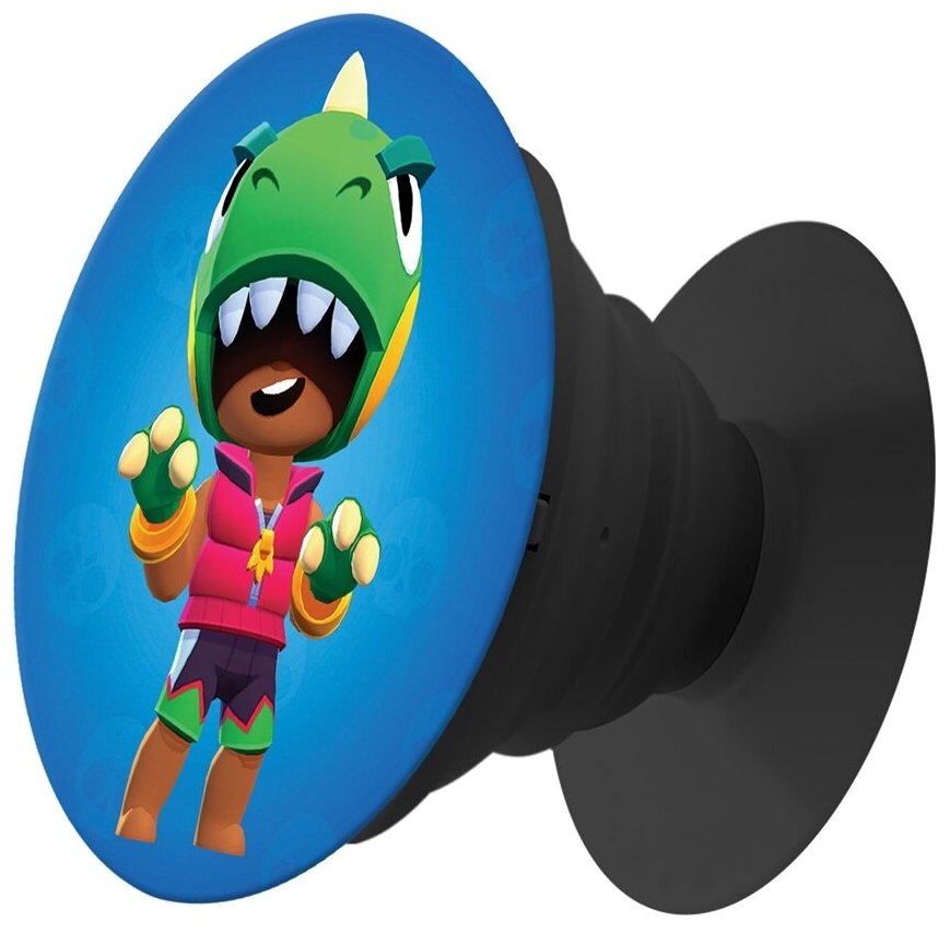 фото Держатель для телефона попсокет Krutoff Brawl Stars - Дино Леон