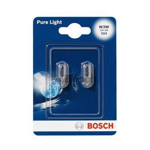 фото Лампа автомобильная накаливания bosch 1987301028 w3w 12v 3w 2 шт.