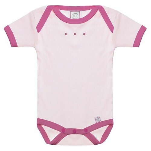 SwaddleDesigns (США) Боди с коротким рукавом для детей 3-6 мес Pstl. Pink/Very Berry