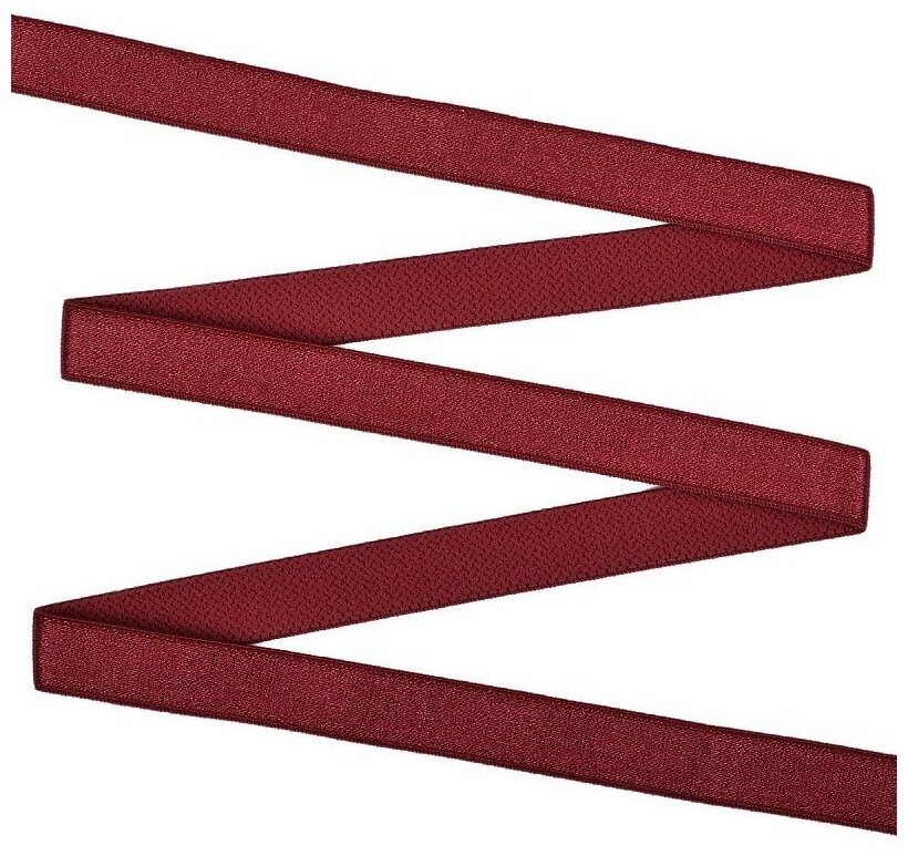 Резинка бельевая Lauma для бретелей, 15 мм, цвет 101, темно-красный, 20 м (LAUM.740.15.101.20)