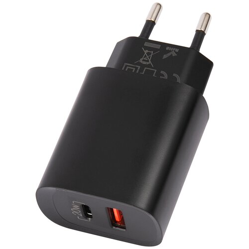 Зарядное устройство Usams US-CC121 USB QC3.0 20W Fast Charger Black CC121TC02 сетевое зарядное устройство для телефона зу быстрая зарядка qc 3 0 usb type c usb c power adapter 20w для мобильных устройств и док станции