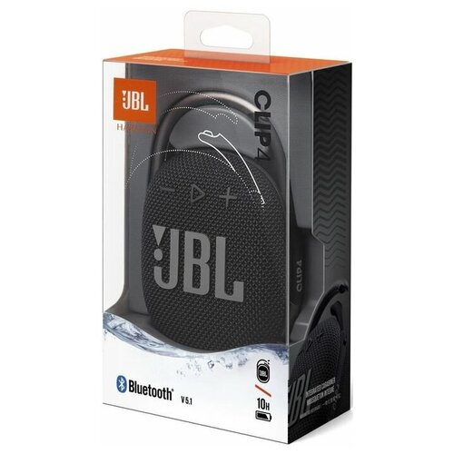 Портативная акустика JBL Clip 4 5 Вт черный 2318400₽