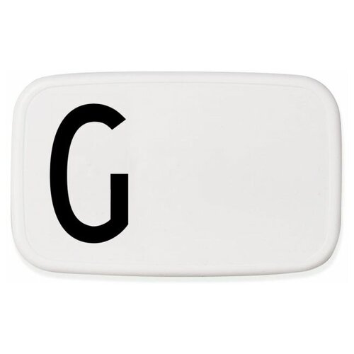 Design Letters Ланч-бокс G 6,5x11x18 см черно-белый Personal Lunch Box Design Letters