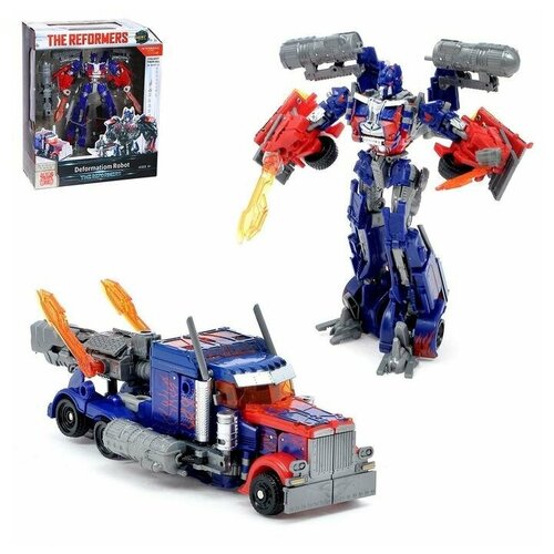 Робот «Автобот», трансформируется, с оружием, цвет синий