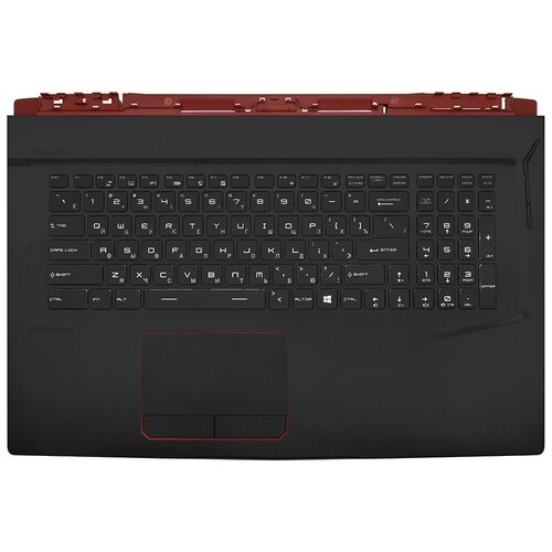 фото Клавиатура для ноутбука msi ge73vr 7rf черная топ-панель с rgb-подсветкой