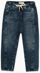 Джинсы Loose с вышивкой для мальчика Gloria Jeans, размер 6-7л/122