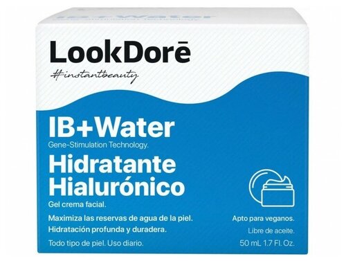 LookDore IB + Water Moisturizing Hyaluronic Cream гель-крем для интенсивного увлажнения, 50 мл