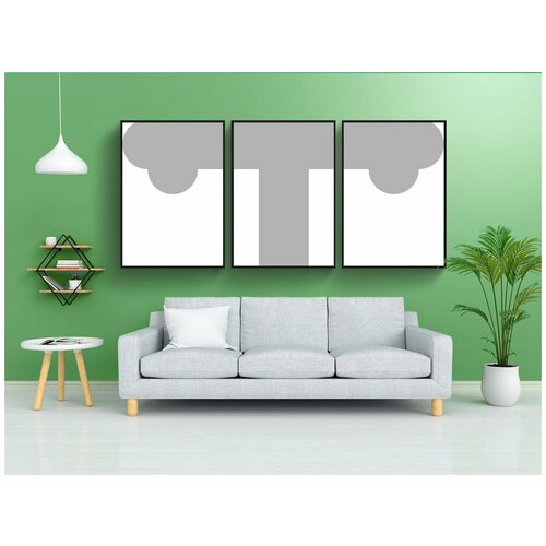 фото Набор модулных постеров для интерьера "крестоносец, пересекать, христианин" 60x90 см. в тубусе, без рамки lotsprints