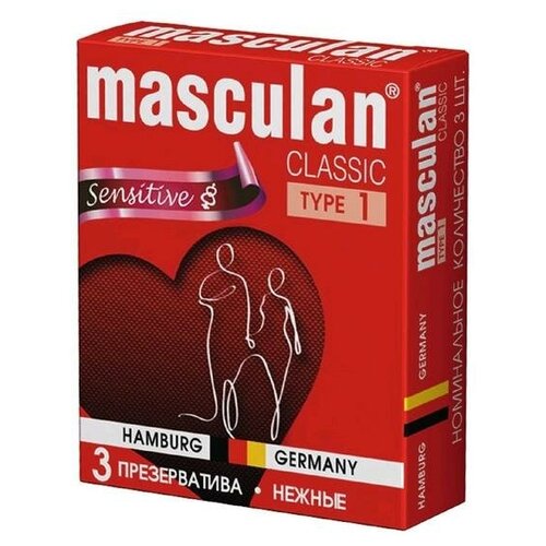 Masculan Презервативы Masculan 1 classic, нежные 3 шт презервативы masculan 4 classic xxl 3 шт