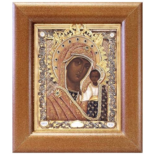 Казанская Ярославская икона Божией Матери, в широкой рамке 14,5*16,5 см