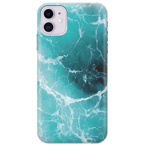 фото Ультратонкий силиконовый чехол-накладка для apple iphone 11 с принтом "лазурный океан" gosso