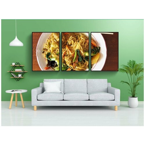 фото Набор модулных постеров для интерьера "еда, ужин, овощ" 60x90 см. в тубусе, без рамки lotsprints