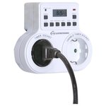 Розетка-таймер 16A x2 Elektrostandard IP20 Белый TMH-E-5 - изображение