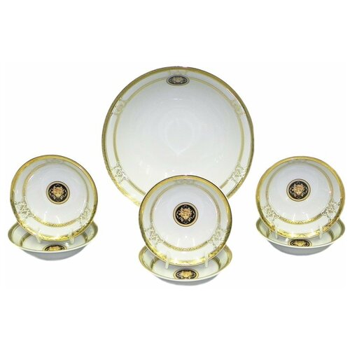 фото Набор салатников 7 предметов (23 см х 1 шт, 13 см х 6 шт) leander "сабина /версаче /золотая лента" / 159075