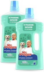 Mr. Proper Моющая жидкость для полов и стен для домов с питомцами, 1 л