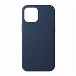 Чехол кожаный для iPhone 12/12 Pro Baseus Original Magnetic Leather Case 2020 Синий (LTAPIPH61P-YP03) - изображение
