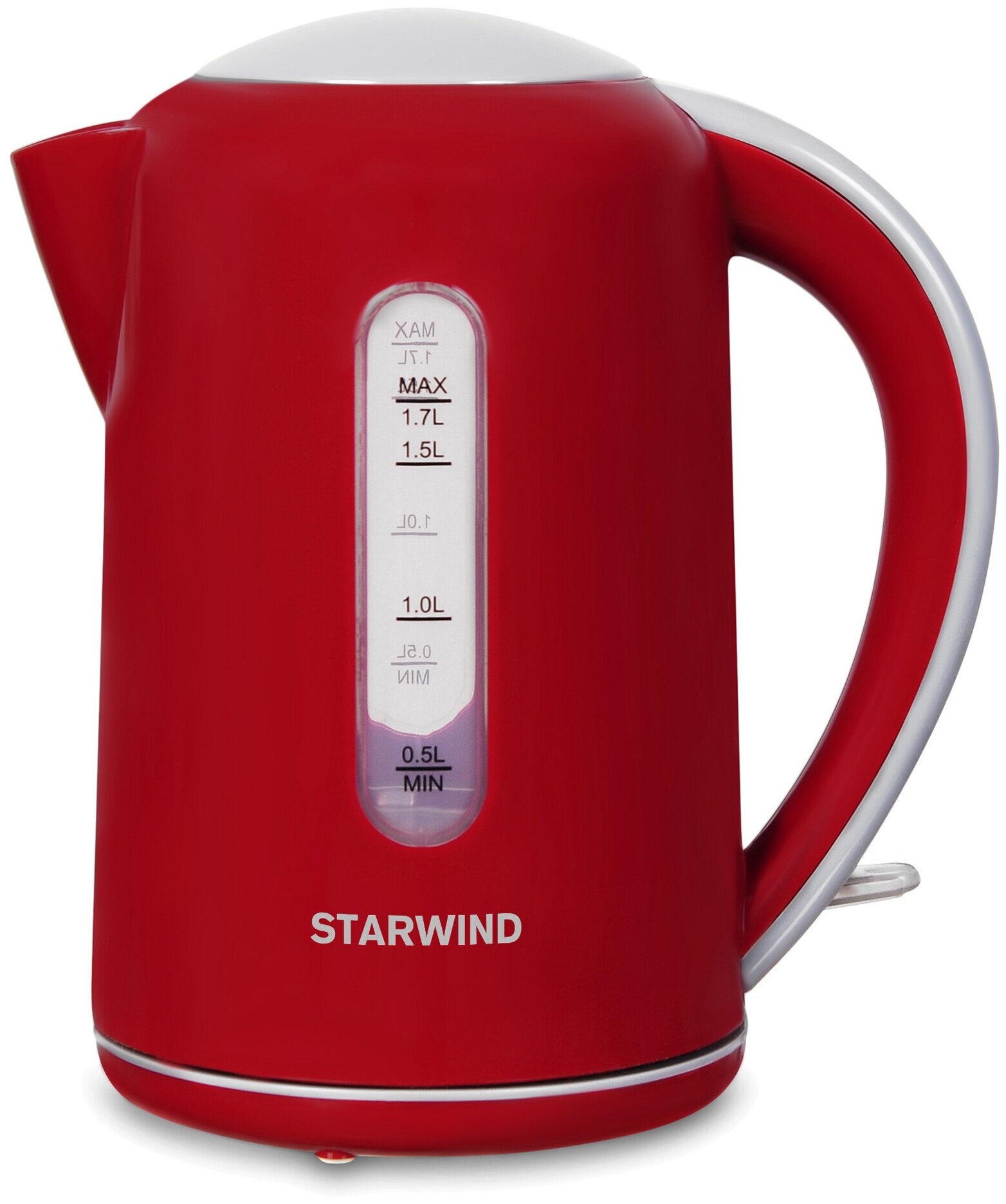 Чайник электрический STARWIND , 2200Вт, красный и серый - фото №6