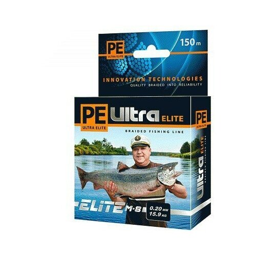 фото Леска плетеная aqua pe ultra elite m-8 dark green 0.20мм 150м